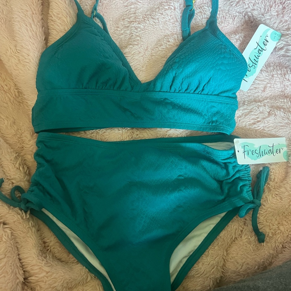Freshwater Teal Bikini Set